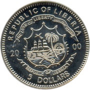 5 Dollars Statue of Liberty obverse image