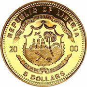 5 Dollars ECU obverse image
