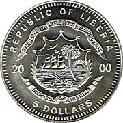 5 Dollars The Orient Express obverse image