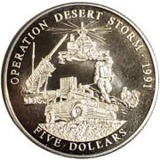 5 Dollars Operation Desert Storm, Liberia, 2001 reverse image