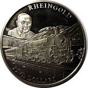 5 Dollars Rheingold, Liberia, 2001 reverse image