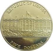 5 Dollars President George W. Bush and Vice President Richard Cheney obverse image