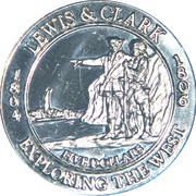 5 Dollars Lewis and Clark Expedition, Liberia, 2003 reverse image