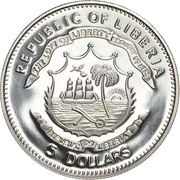 5 Dollars Arnold Schwarzenegger obverse image