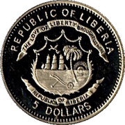 5 Dollars Swiss Football Team - Euro 2004 obverse image