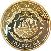 5 Dollars Pope Benedict XVI obverse image