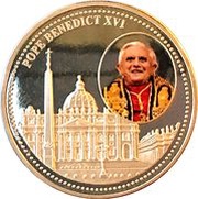 5 Dollars Pope Benedict XVI, Liberia, 2005 reverse image