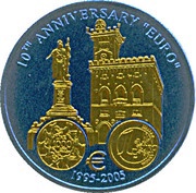 5 Dollars San Marino reverse image