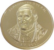 5 Dollars Benedict XVI reverse image
