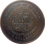 5 Dollars 2006 World Cup obverse image
