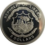 5 Dollars FIFA Worldcup Germany 2006 obverse image