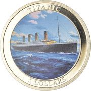 5 Dollars Titanic, Liberia, 2006 reverse image
