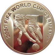 50 Manat 2006 FIFA World Cup reverse image