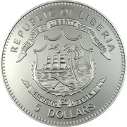 5 Dollars The Black Madonna of Częstochowa obverse image