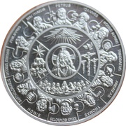 5 Dollars Jesus Christ and the 12 Apostles, Liberia, 2008 reverse image