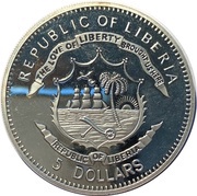 5 Dollars Chinggis Khaan obverse image