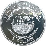 5 Dollars Napoleon Bonaparte obverse image
