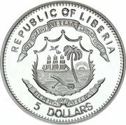 5 Dollars Richard The Lionheart obverse image