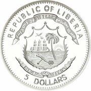 5 Dollars Garibaldi obverse image