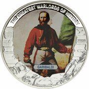 5 Dollars Garibaldi, Liberia, 2010 reverse image