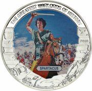 5 Dollars Spartacus, Liberia, 2010 reverse image