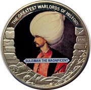 5 Dollars Suleiman the Magnificent, Liberia, 2010 reverse image