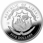 5 Dollars Benjamin Harrison obverse image