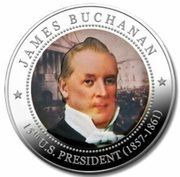 5 Dollars James Buchanan, Liberia, 2010 reverse image