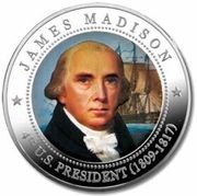 5 Dollars James Madison, Liberia, 2010 reverse image