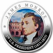 5 Dollars James Monroe, Liberia, 2010 reverse image