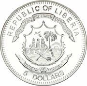 5 Dollars Hernán Cortes obverse image