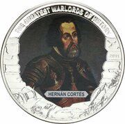 5 Dollars Hernán Cortes, Liberia, 2011 reverse image