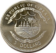 5 Dollars Jefferson Davis obverse image
