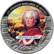 5 Dollars Frederick The Great, Liberia, 2011 reverse image