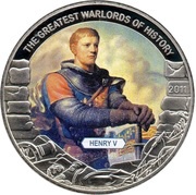 5 Dollars Henry V, Liberia, 2011 reverse image