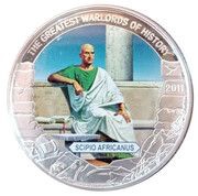 5 Dollars Scipio Africanus, Liberia, 2011 reverse image