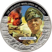 5 Dollars Erwin Rommel, Liberia, 2011 reverse image