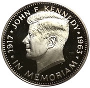 10 Dollars John F. Kennedy, Liberia, 1988 reverse image