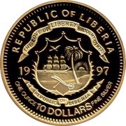10 Dollars Royal Couple with Dogs obverse image