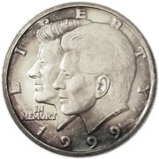 10 Dollar John F. Kennedy Memorial, Liberia, 1999 reverse image