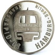 10 Dollar Hamburg-Berlin Monorail, Liberia, 1999 reverse image