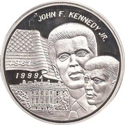 10 Dollar John F. Kennedy Jr., Liberia, 1999 reverse image