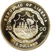 10 Dollars Air Force One - Boeing 707 obverse image