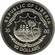 10 Dollars John F. Kennedy obverse image