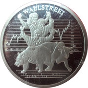 10 Dollars Wallstreet, Liberia, 2000 reverse image