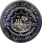 10 Dollars Freedom of Mind - Buddha 560-480 BC obverse image