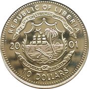 10 Dollars Sitting Bull - 1876 obverse image