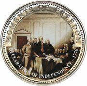 10 Dollars Declaration of Independence - 1776, Liberia, 2001 reverse image
