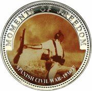 10 Dollars Spanish Civil War - 1936/37, Liberia, 2001 reverse image