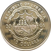10 Dollars End of the Holocaust - 1945 obverse image